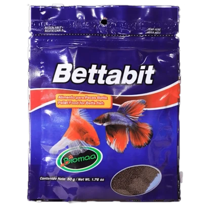 BettaBit – Alimento completo para peces Betta, nutre y realza color, bolsa pouch 50 g – Biomaa