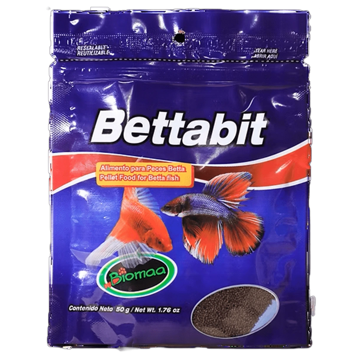 BettaBit – Alimento completo para peces Betta, nutre y realza color, bolsa pouch 50 g – Biomaa - Varios - Ver 1