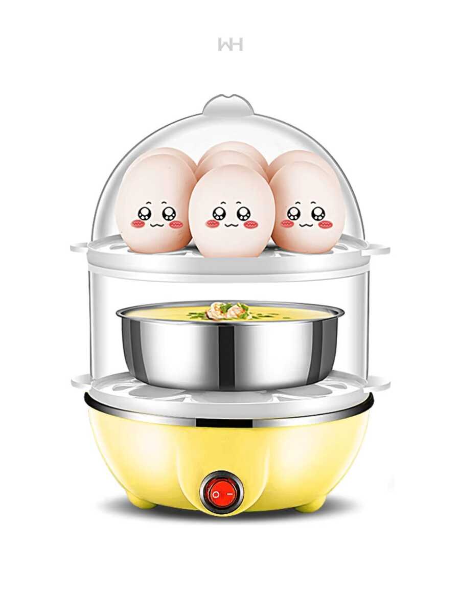 Electric Egg Steamer Boiler Egg Cooker Machine - 黃色 - 查看 1