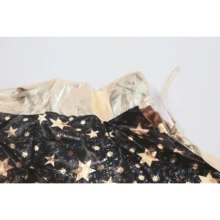 Set mantello e cappello da mago per Ognissanti | Mantello da strega con stampa a stelle | Costume da Ognissanti per bambini e adulti, outfit per cosplay e travestimento - nero - Visualizzare 7