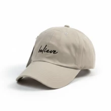 Ny New York Retro Baseball Cap Curved Brim Men's And Women's Fitão Adjustment - Light Khaki With Black - View 1