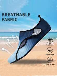男女通用水鞋、沙滩鞋、瑜伽鞋、户外游泳鞋、潜水鞋、轻便涉水鞋浮潜鞋 - 藍色 - 查看 2
