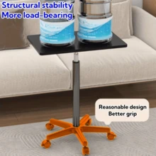 1pc 2025 New Portable Desk With Wheels, Height Adjustable Bedside Table, Standing Workstation, Computer Office Desk, Lectern - Multicolor - View 8