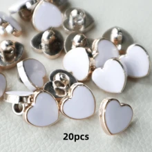 10/20/30/50/100 件心形塑料纽扣，毛衣、羊毛衫、衬衫、DIY 工艺品装饰纽扣