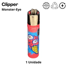 Box With 24 Units - Original Clipper Lighter Rechargeable Collectible Reusable And Economical | Use At Home, Kitchen, Lighting Candles, Barbecue, Camping, Travel And Decoration - Maxi Monster Eyes - 24 蒙特之眼 - 查看 4