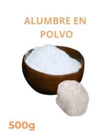 Polvo de Piedra Alumbre polvo mineral natural de alumbre para uso personal cuidado piel desodorante natural astringente belleza cosmética higiene preparación casera producto orgánico