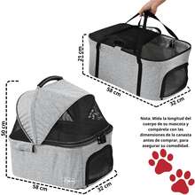 Joykoo Pet Strollers - Grey - View 4