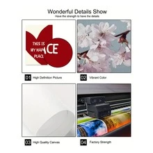 1 幅无框“这是我的快乐之地”帆布海报，Y2K 墙壁艺术，少女学院风青少年房间装饰，艺术墙画，可作为礼物，可用于客厅、卧室、餐厅、宿舍、浴室、家庭和办公室墙壁装饰 - 彩色 - 查看 9