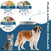 Flea & Tick Collar – Cats, Small Dogs & Large Dogs, Long Lasting 8 Month Supply, Waterproof & Odorless - 小型犬(18磅以下) - 查看 1