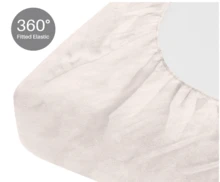 Kynley Flannel Fitted Sheet For 90/100/135/150/160/180 Cm Beds, Coral Fleece Fitted Sheet, Warm And Soft For Winter, Super Soft And Breathable Coral Fleece Fitted Sheet, Adjustable With Elasticated Corners. ✅ Delivery Within 48-72 Hours - Beige - View 4