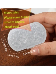 1 Box 2 Styles Earring Back Plug DIY Earring Hooded Earring Back Scrunchie Accessory 5mm Women's Fashion Earrings