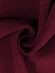 女士优雅修身喇叭袖双排扣开衩袖口和下摆西装外套，适合商务休闲通勤、日常办公室穿着，适合约会、度假、派对、街头穿着的性感装扮 - 酒紅色 - 查看 6