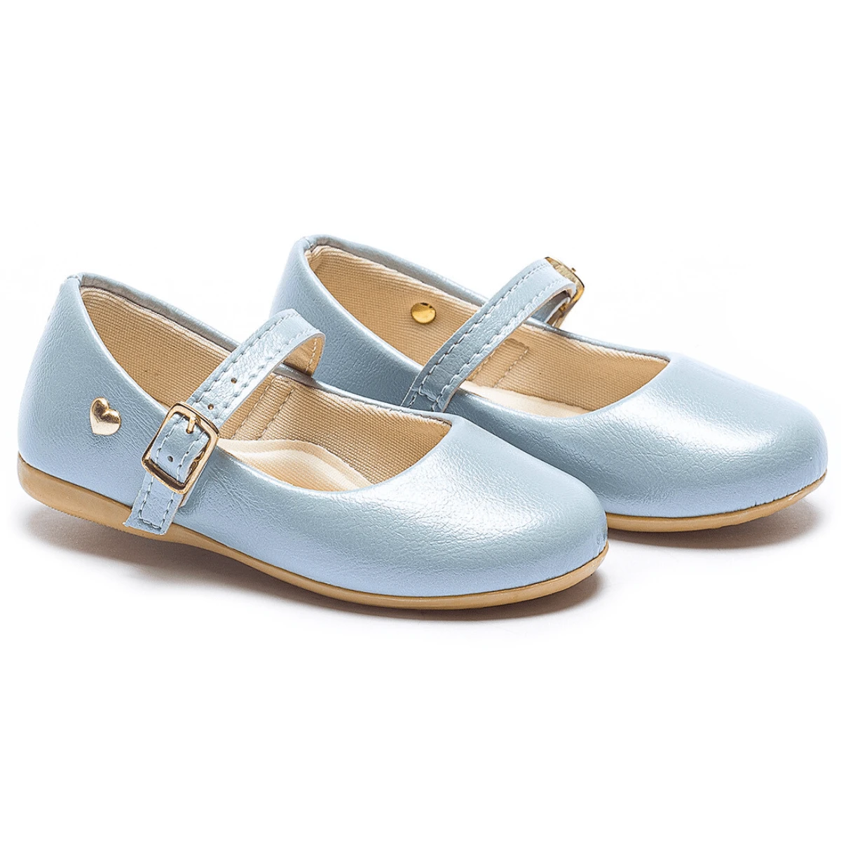 Baby Blue Summer Girls' Shoes Size 20 To 27 Heart Decoration Sapekitos - 淺藍色 - 查看 1