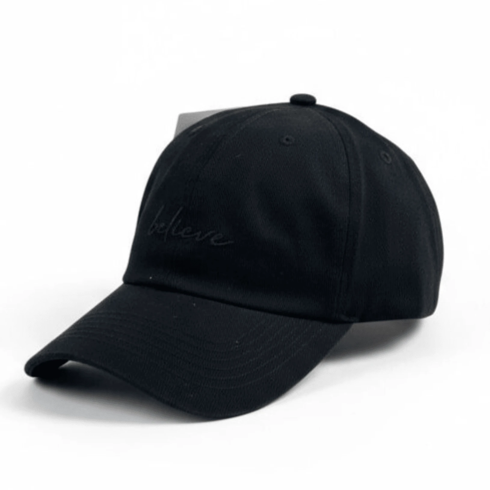 Brooklyn New York Retro Baseball Cap Curved Brim Men's And Women's Unisex Adjustable Strap Retro Letter Baseball Casual Street Cotton Embroidered Cap All - Đen trên Đen - Xem 1