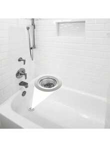 1pc Multifunctional Stainless Steel Sink Filter, Anti Clogging And Anti Rust, Easy To Install In Kitchen And Bathroom Home Bathroom Decor Fall Decor Back To School - Multicolor - View 3