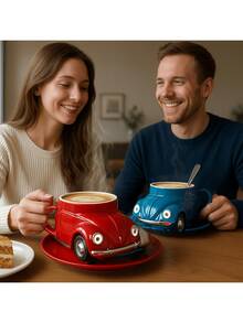 1pc Unique Custom Beetle Shaped Coffee Mug/Water Cup, Suitable For Office, Gifts, Home Use, Perfect Christmas Gift - Multicolor - View 11