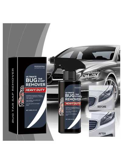 Multi-Function Car Exterior Cleaning Spray - Window & Headlight Cleaner, Decontaminant, Dust Repellent & Restoration, Heavy Duty Bug & Tar Remover, Professional Commercial Grade Liquid
