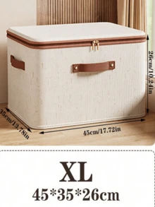 1 Stück staubdichte Aufbewahrungsbox, große Kapazität faltbare Kleidungsaufbewahrungsbox, doppelschichtige verstärkte feuchtigkeitsbeständige Aufbewahrungsbox, Aufbewahrungsbox unter dem Bett - Beige - Übersicht 10