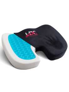 1-Pack Office Chair Seat Cushion - Lux Decor Gel Memory Foam – Cooling, Breathable Support For Tailbone, Back & Sciatica Relief, Car Seat Cushion For Driving & Gaming – Versatile Use, Travel-Friendly – Back To School, Graduation Gifts, Valentine's Day Self-Care Gift, Spring Office Refresh, Work From Home Essential, Ergonomic Design, Pressure Relief, Travel Friendly, Gaming Chair Accessory, Portable Cushion, Car Accessory, Posture Support, Lumbar Comfort, Daily Support, Home Office Setup, Desk Comfort - 黑色 - 查看 8