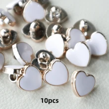 10/20/30/50/100 件心形塑料纽扣，毛衣、羊毛衫、衬衫、DIY 工艺品装饰纽扣