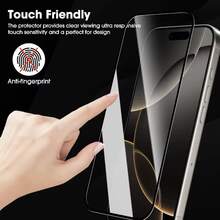 5-Piece Full Coverage Tempered Glass Screen Protector Compatible With Iphone 17 Pro Max, 9D Full Coverage Film, HD Full Glue 2.5D 9H Affordable Mobile Phone Screen Protector With Tempered Glass, Anti-Drop, Anti-Scratch, Delicate Touch, No Fingerprint