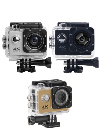 Câmera Filmadora De Esporte À Prova D'água Ultra Hd 4k Wi-fi