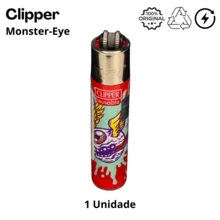 Box With 24 Units - Original Clipper Lighter Rechargeable Collectible Reusable And Economical | Use At Home, Kitchen, Lighting Candles, Barbecue, Camping, Travel And Decoration - Maxi Monster Eyes - 24 蒙特之眼 - 查看 3