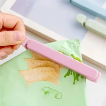 5 piezas/paquete Tamaño grande / 10 piezas/paquete Clips de plástico mixtos para sellar alimentos