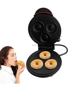 Mini Máquina para Hacer Donas de 3 Moldes. - Rojo - Ver 2