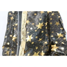 Set mantello e cappello da mago per Ognissanti | Mantello da strega con stampa a stelle | Costume da Ognissanti per bambini e adulti, outfit per cosplay e travestimento - nero - Visualizzare 5