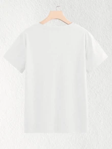 Camiseta de Cuello Redondo para Mujer - Esto es una impresión, no un bordado. Top Bohemio Suave con Estampado Floral, Camiseta Casual Sin Perforaciones para Festivales, Fiestas y Outfits Diarios - Ropa Étnica Boho para Mujer, Atuendo de Festival, Camiseta con Patrón , Ajuste Cómodo Mujer camiseta casual bordado floral colorido suelta cuello redondo manga corta primavera verano uso diario - Blanco - Ver 9