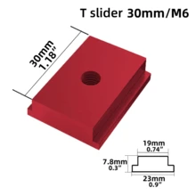 M6M8, T-formad glidstång, Speciellt utformad för träbearbetningsskenor, Gör-det-själv-träbearbetningstillbehör, Tryckblocks glidande fixeringsblock