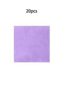 10pcs Lavender Purple Party Supplies Tableware Kit Purple Paper Plate Cups Napkins Dinnerware Set For Anniversary Wedding Birthday Bride Shower Party Supplies Table Decorations - Purple - View 7