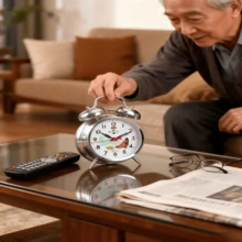 1 peça de despertador mecânico retrô com corda, relógio de mesa criativo vintage para estudantes, quarto, decoração de casa, relógio de metal antigo extra alto