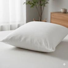 2pcs Soft Supportive Silicone Fiber Bed Pillows, 30 X 30 Cm, Made In Turkey - White - View 3