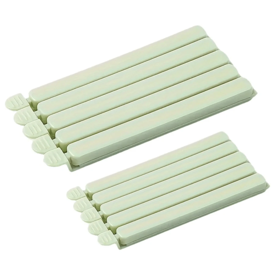 5 piezas/paquete Tamaño grande / 10 piezas/paquete Clips de plástico mixtos para sellar alimentos