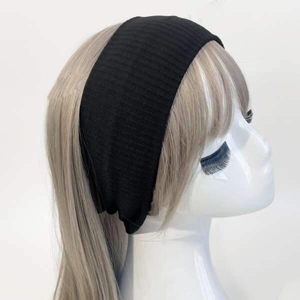 1pc Unisex Striped Sports Headband, Versatile Wide Knit Headband For Washing Face, Applying Facial Mask Hair Accessories Winter Scarf Warm Hair Bands Women Bandanas