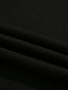 1pc Tween Boys Casual Loose Outdoor Sports Workout Side Pocket Straight Leg Thermal Lined Warm Sweatpants, Autumn/Winter