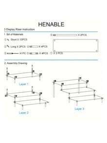 Multi-Layer Acrylic Display Shelf, Perfume Storage Rack With Lockable Shelves - Transparent Art Storage Rack, Suitable For Halloween And Christmas Decoration - Multicolor - View 7