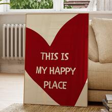 1 幅无框“这是我的快乐之地”帆布海报，Y2K 墙壁艺术，少女学院风青少年房间装饰，艺术墙画，可作为礼物，可用于客厅、卧室、餐厅、宿舍、浴室、家庭和办公室墙壁装饰 - 彩色 - 查看 4