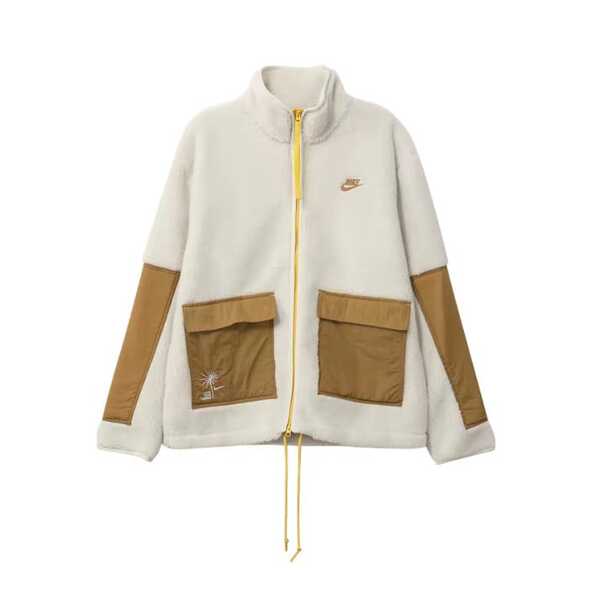 Nike Chaqueta deportiva Nike de entrenamiento informal con cuello alto para hombre, color albaricoque - FV4022-072