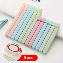 5 piezas/paquete Tamaño grande / 10 piezas/paquete Clips de plástico mixtos para sellar alimentos