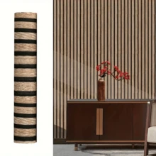 1 Roll - 3D Striped Grid Self-Adhesive Wallpaper, PVC Waterproof And Oil-Resistant Removable Wall Sticker, Thick Peelable And Reusable Wallpaper Roll For Bedroom, Kitchen And Bathroom Decor DIY