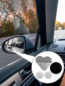 Heart-Shaped Blind Spot Mirror, Frameless Blind Spot Mirror, 360 Degree Wide Angle Convex Mirror, Square Blind Spot Rearview Mirror, Parking Mirror, Round Blind Spot Mirror, Car Accessories, Car Accessories For Women, Christmas, Car Decor - Love - View 5