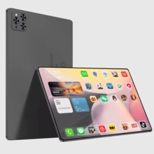 New 2026 Android 12 Tablet 8 Core 2.5Ghz/8GB RAM/256GB Storage Support 256GB SD Expansion/10.1-Inch 1920*1080 LED Screen/5G.4G WIFI /Dual SIM Card Callable/8800mah/Type-C/8mp+16mp Webcam/With Leather Case, Keyboard, Stylus, Adapter, Earphones,OTC Connectors - 深灰色 - 查看 1