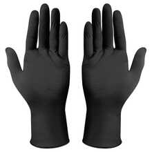 Disposable Gloves Powder-Free Disposable Nitrile Gloves Resistant Nitrile Gloves 100 Units Various Colors - màu đen - Xem 1