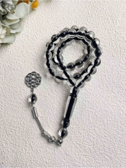 1 st 45 st 10 mm Ramadan-pärlorarmband, klassiska flerfärgade alternativ, lämpliga för män och kvinnor, vardagskläder, (Ramadan, daglig, gåva)