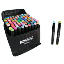 Mega Pack de Plumones de Colores Profesionales – Sets de 80, 100, 120 y 168 Piezas con Tonos Vivos, Amplia Gama Cromática y Doble Punta para Dibujo, Lettering, Ilustración, Manualidades y Proyectos Creativos - Multicolor - Ver 5