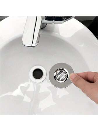 1pc Multifunctional Stainless Steel Sink Filter, Anti Clogging And Anti Rust, Easy To Install In Kitchen And Bathroom Home Bathroom Decor Fall Decor Back To School