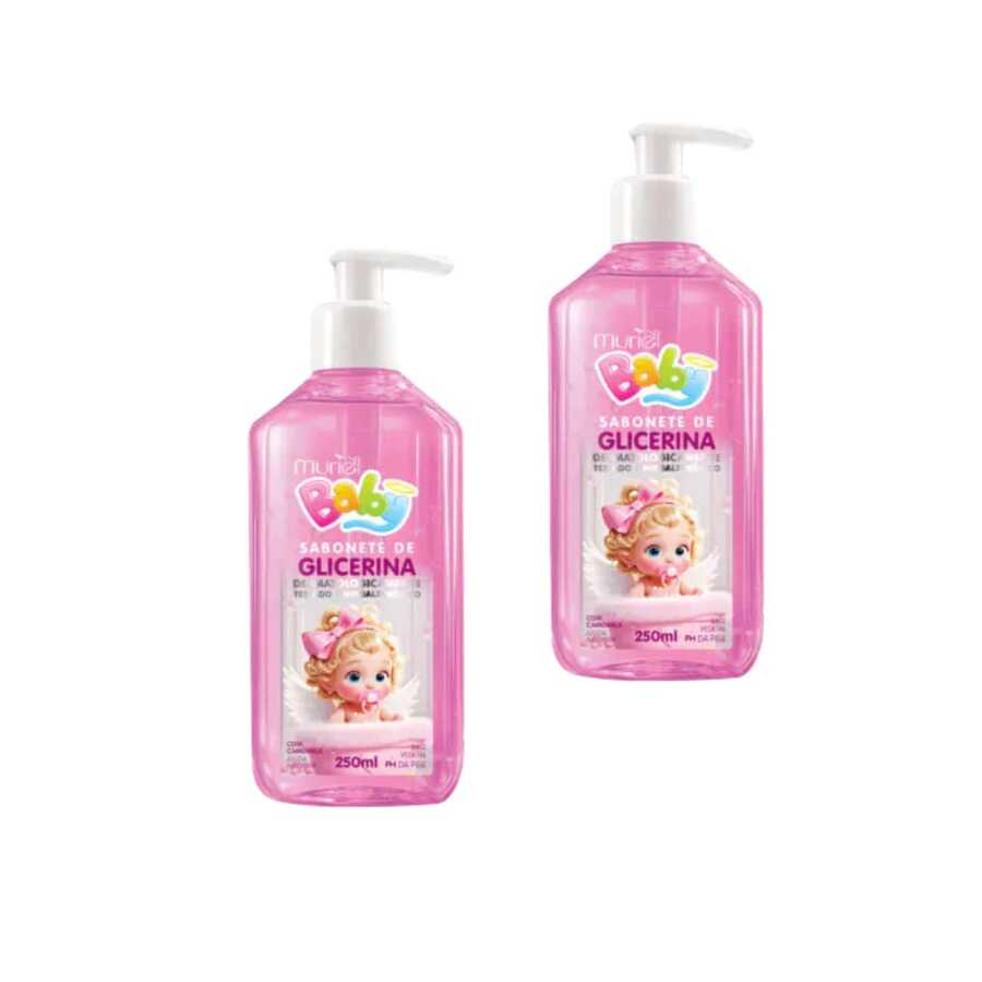 Kit 2 Muriel Baby Liquid Soaps 250ML - Rose - View 1